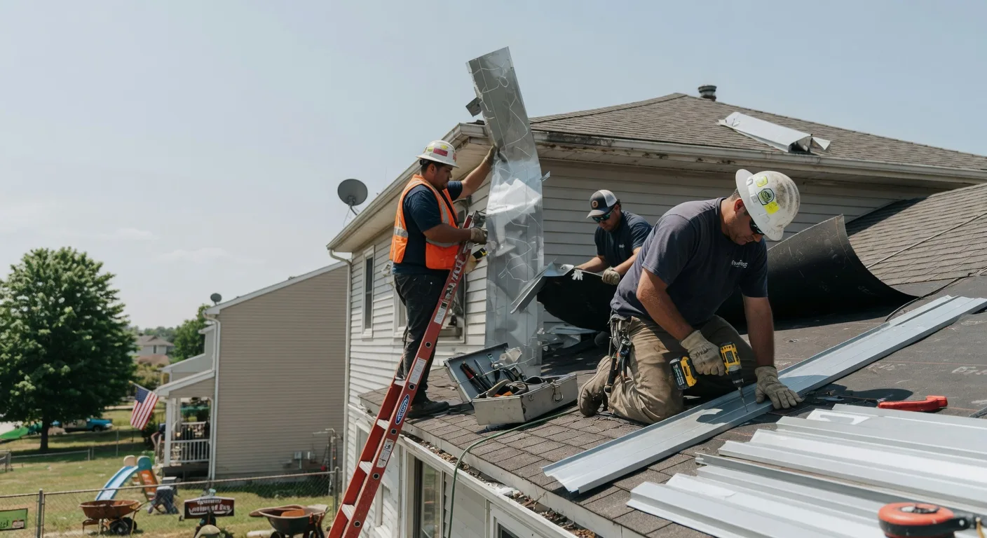 Storm Damage Metal Roof Repair in Mineral Ridge, OH